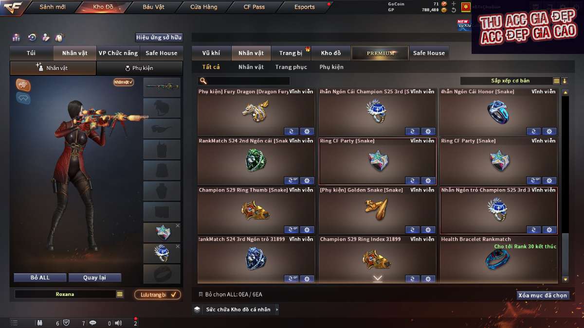 shop acc cf uy tin gia re
